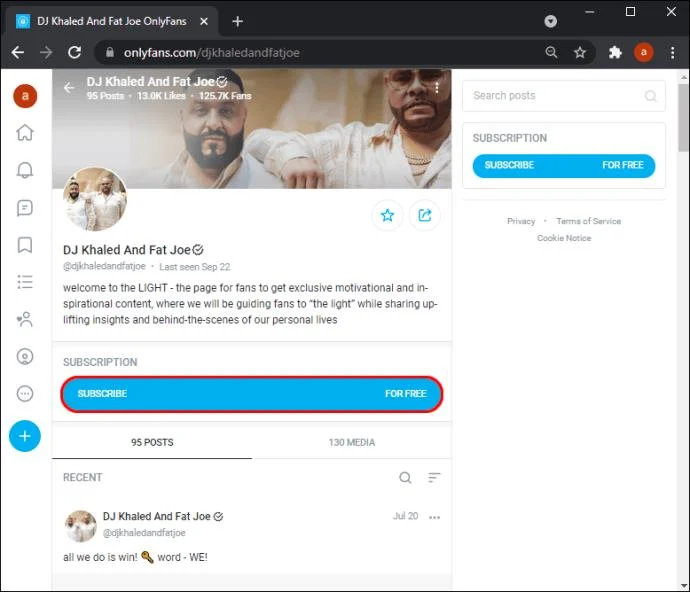 Cara Berlangganan Ke Akun OnlyFans