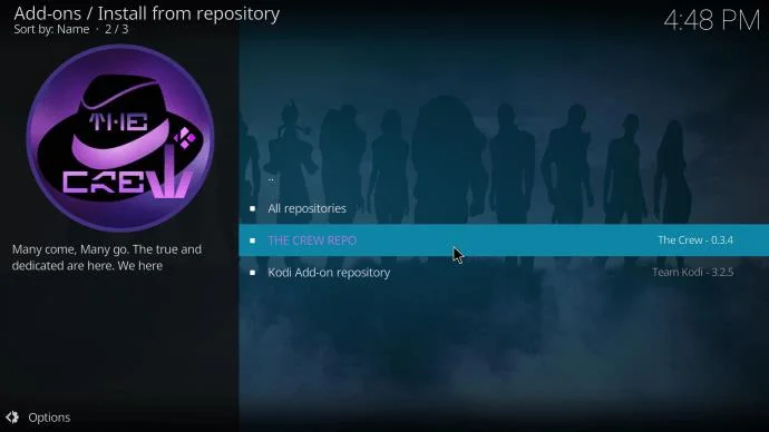 Kodi: Cómo instalar el complemento The Crew