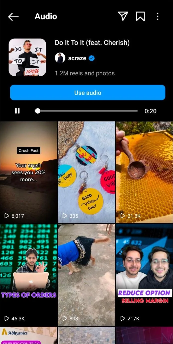 De beste Instagram Reels-nummers