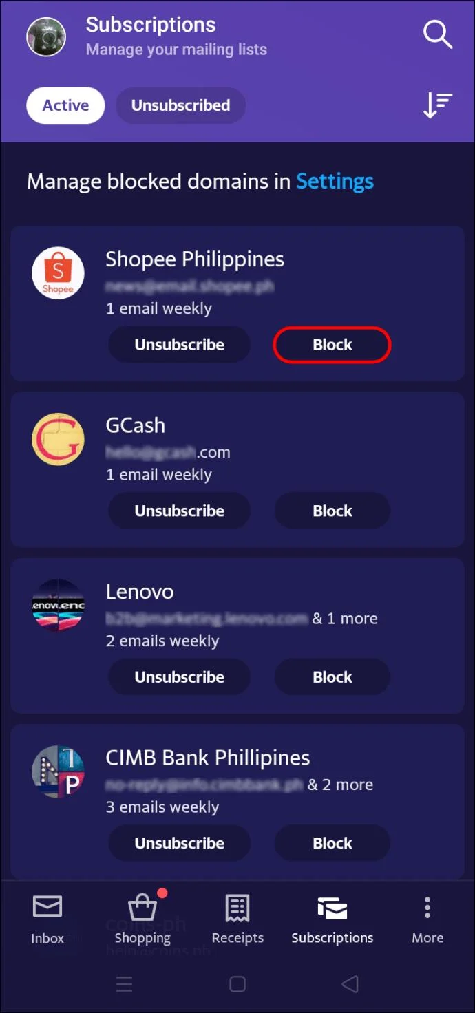 Cara Memblokir Alamat Email Di Yahoo