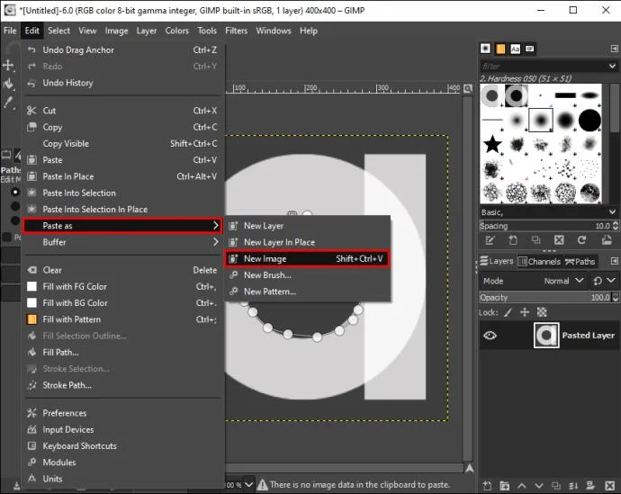 نحوه برش تصویر در GIMP
