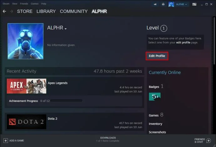 نحوه حذف فعالیت بازی در استیم