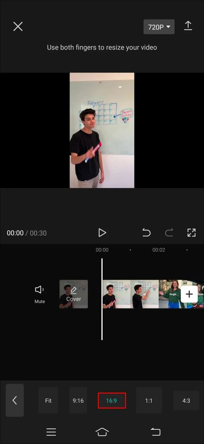 如何在 CapCut 中更改縱橫比 如何在 CapCut 中更改縱橫比