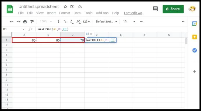 Jak obliczyć zakres w Arkuszach Google