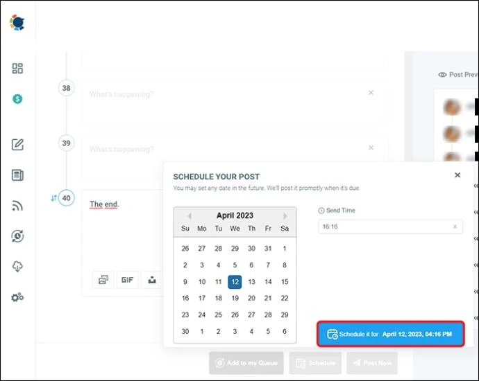 Como agendar tópicos do Twitter (Twitter Thread Maker)