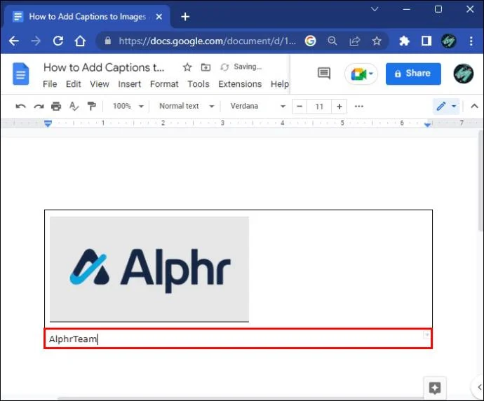 چگونه در Google Docs به تصاویر زیرنویس اضافه کنیم