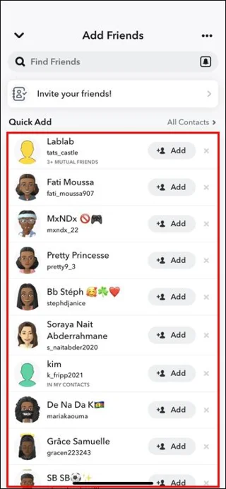 نحوه مشاهده دوستان متقابل در اسنپ چت