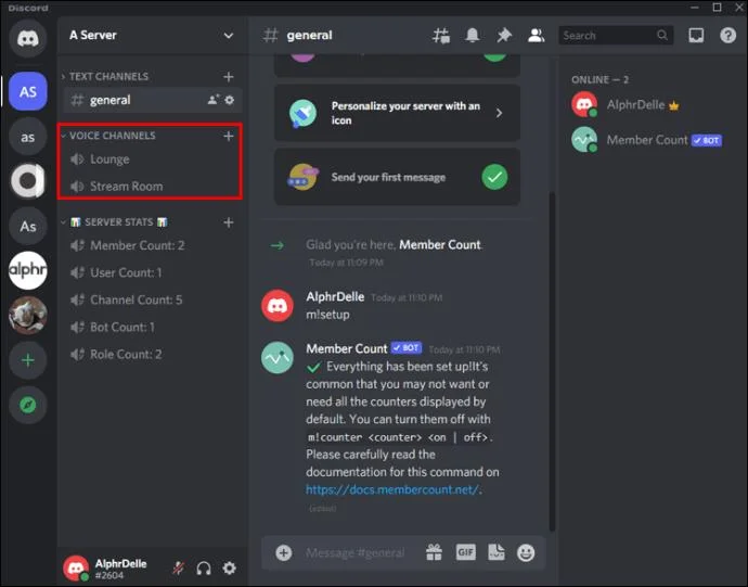نحوه نمایش تعداد اعضا در Discord