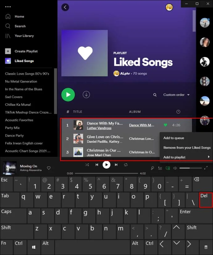 نحوه حذف آهنگ های لایک شده در برنامه Spotify