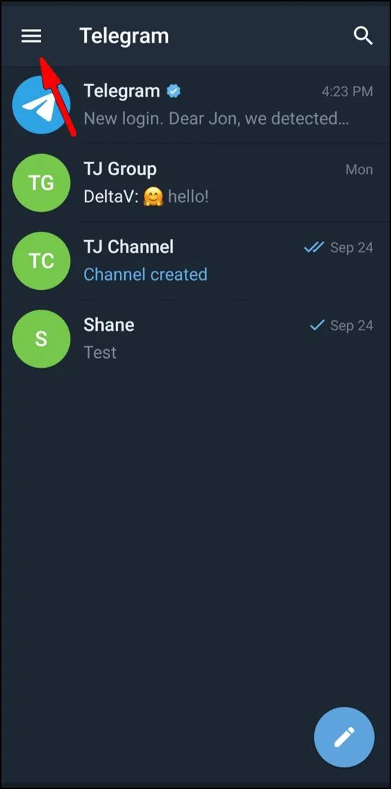 نحوه افزودن مخاطب در تلگرام