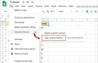 نحوه فعال کردن ردیابی تغییرات در Google Sheets