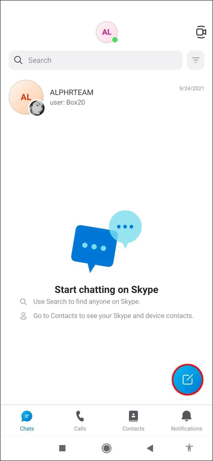 نحوه ارسال پیام برای خود در اسکایپ