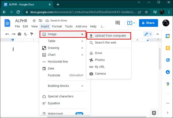 نحوه درج یک خط امضا در Google Docs