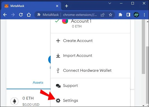 چگونه عبارت بازیابی مخفی خود را در MetaMask پیدا کنید