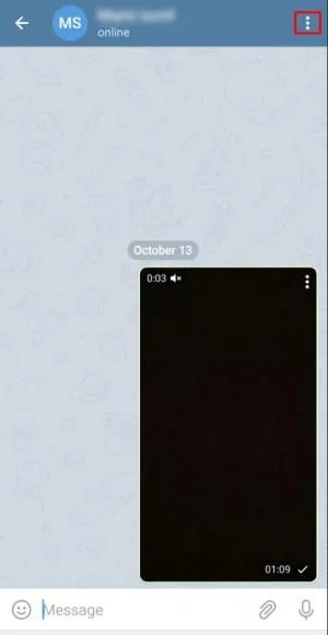 نحوه حذف رسانه در تلگرام