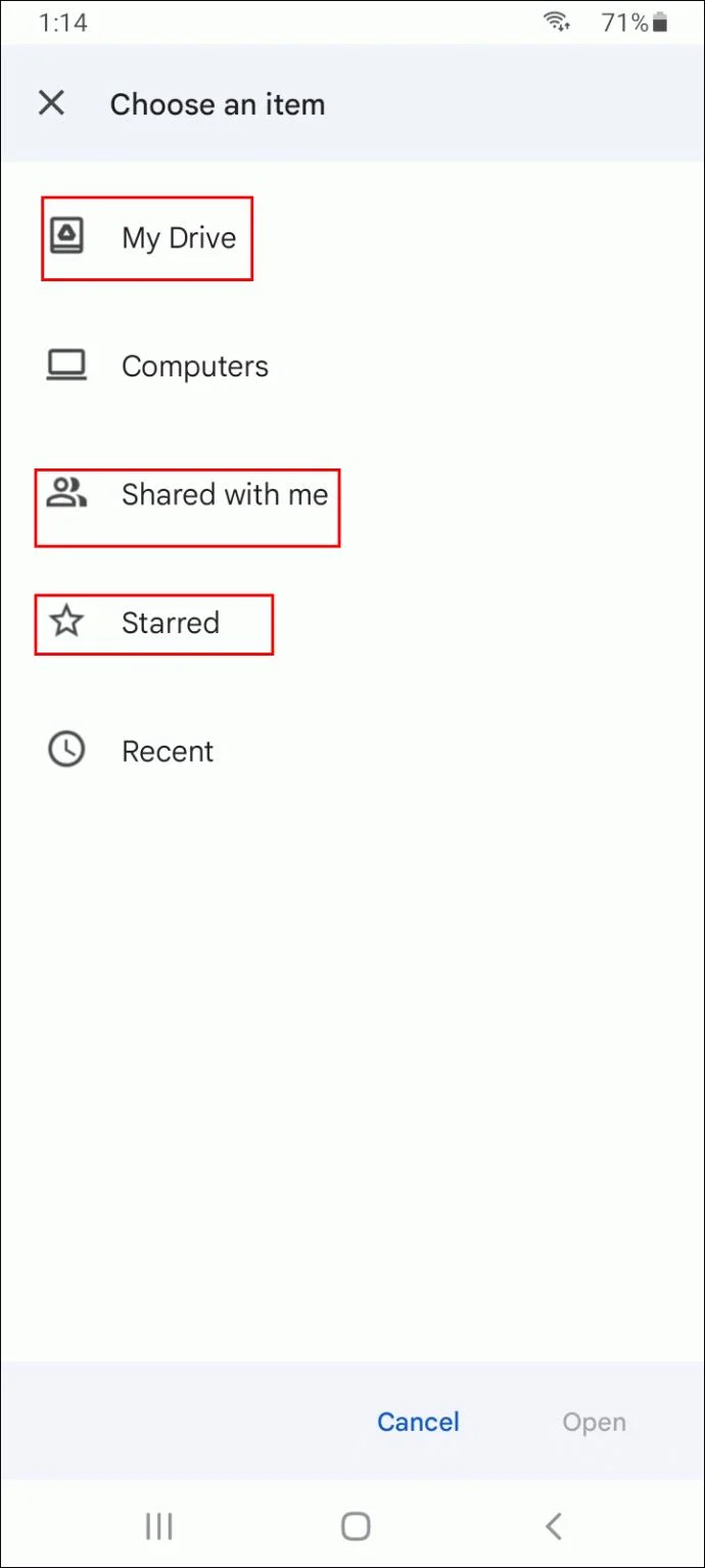 نحوه باز کردن یک فایل DOCX با Google Docs