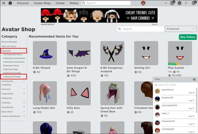 Cara Menggunakan Emote Di Roblox