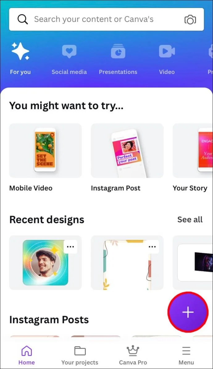 چگونه یک شکل را با یک تصویر در Canva پر کنیم