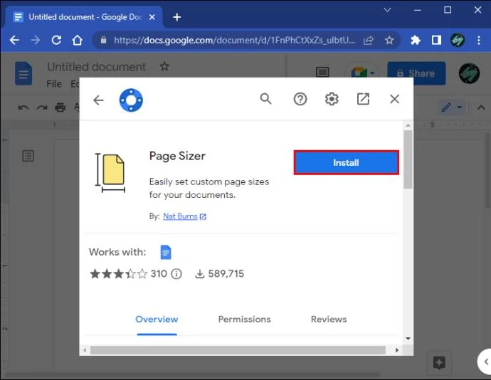 Cómo cambiar el tamaño de página en Google Docs
