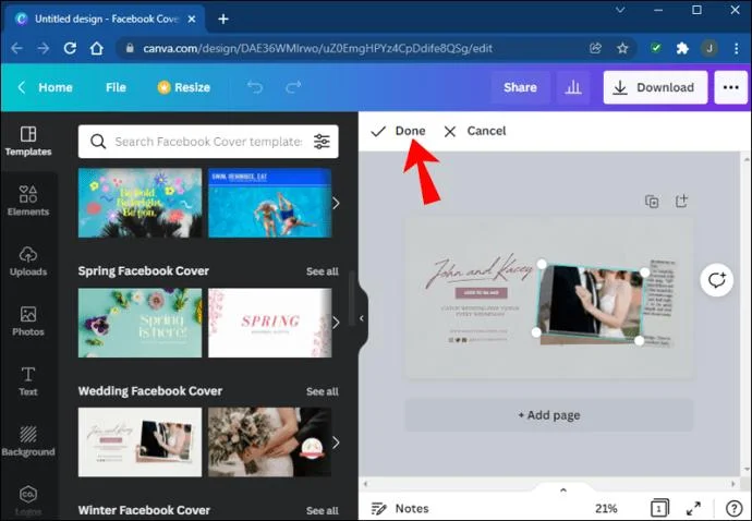 چگونه یک شکل را با یک تصویر در Canva پر کنیم