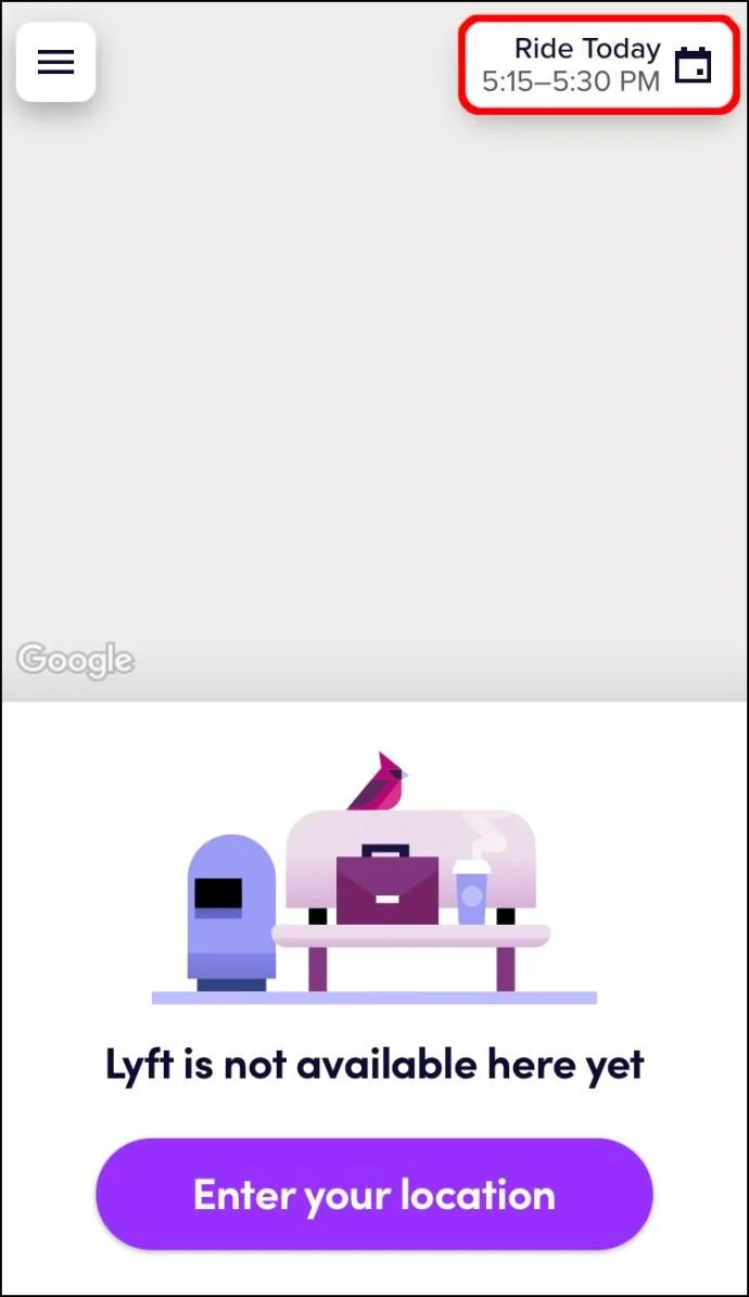 Lyft에서 예정된 탑승을 보는 방법