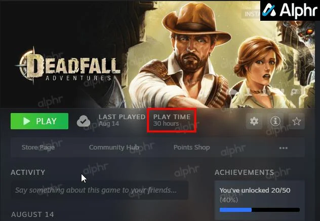 Temps de jeu sur Steam