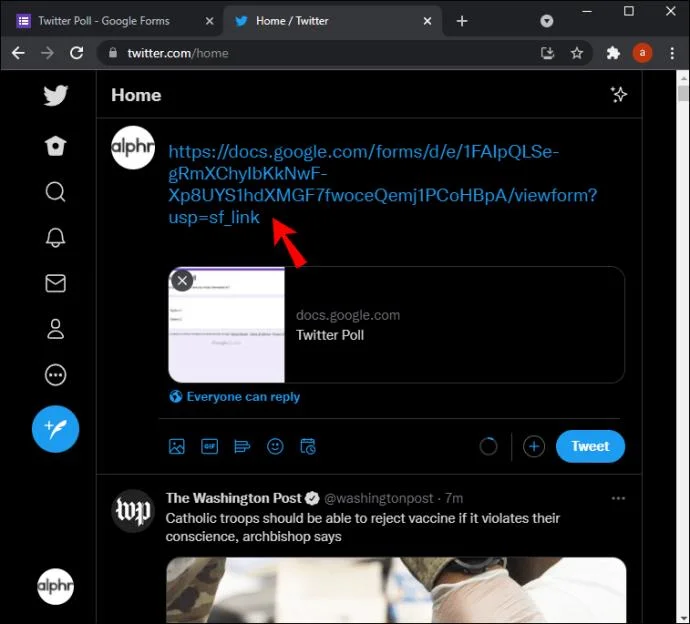 Kun je controleren wie er op een Twitter-peiling heeft gestemd?  Niet direct