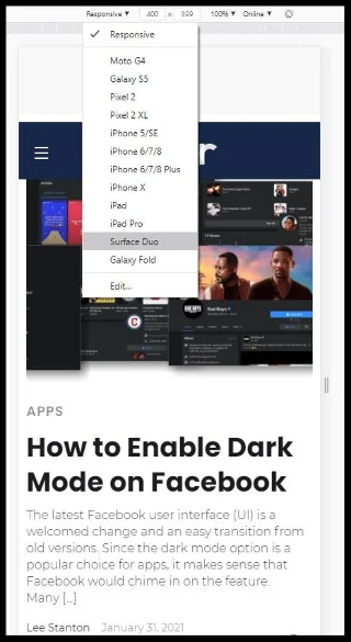 نحوه استفاده از Inspect Element