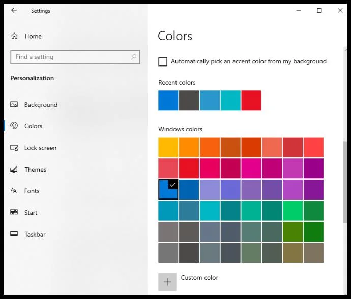Jak zmienić kolor paska zadań systemu Windows 10