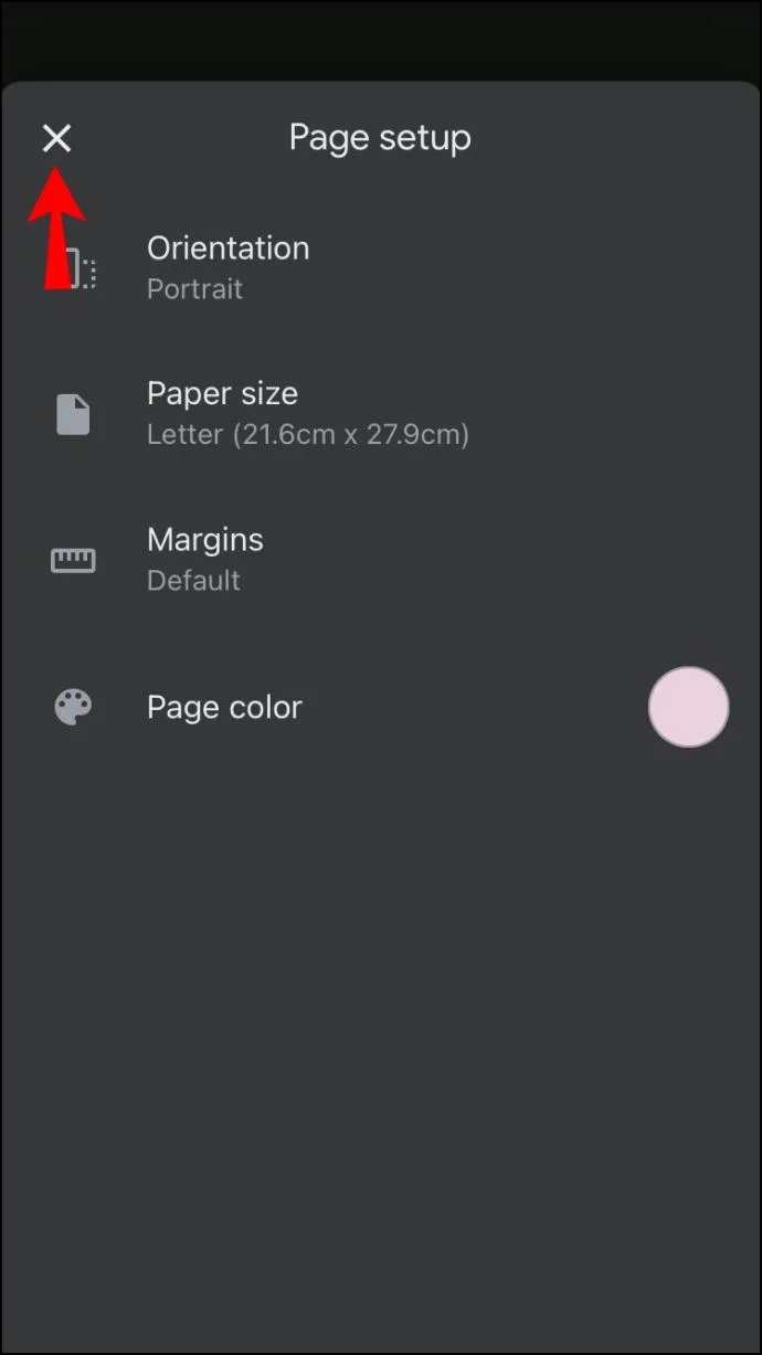 نحوه تغییر رنگ پس زمینه در Google Doc