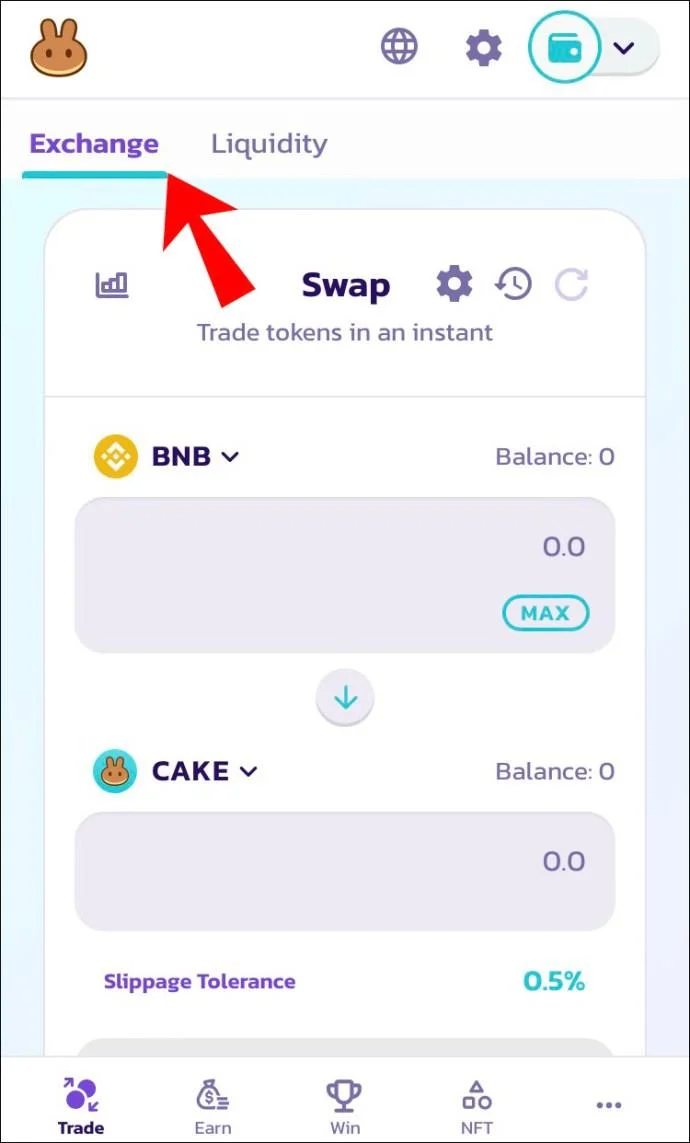نحوه فروش توکن در PancakeSwap