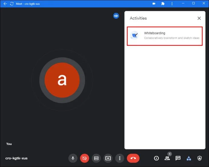 نحوه استفاده از تخته سفید در Google Meet