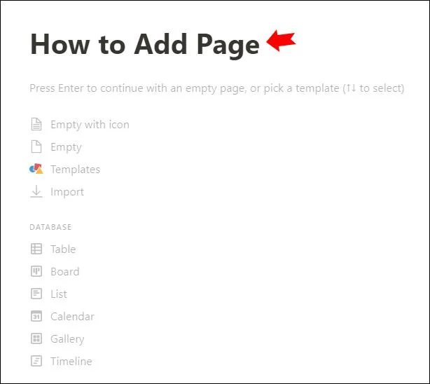 نحوه ایجاد یک پوشه در Notion