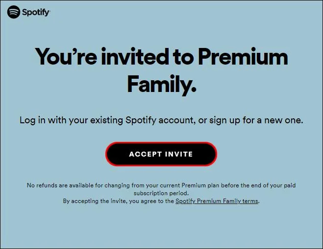 نحوه اضافه کردن حساب موجود به خانواده Spotify
