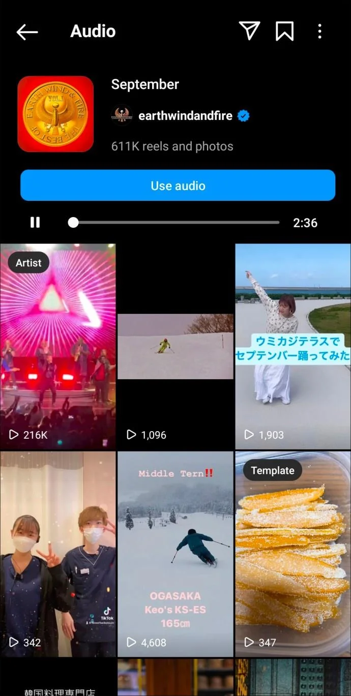 De beste Instagram Reels-nummers