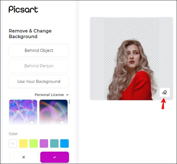 نحوه حذف پس زمینه در Picsart