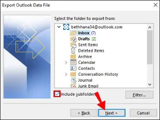 Como exportar todos os e-mails do Outlook