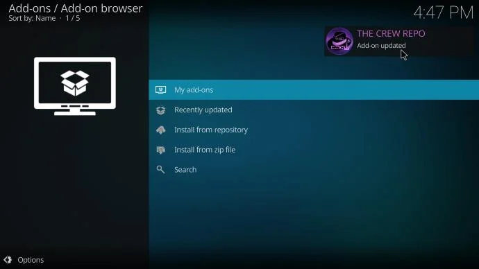 Kodi: Cómo instalar el complemento The Crew