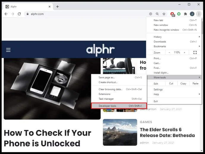 نحوه استفاده از Inspect Element