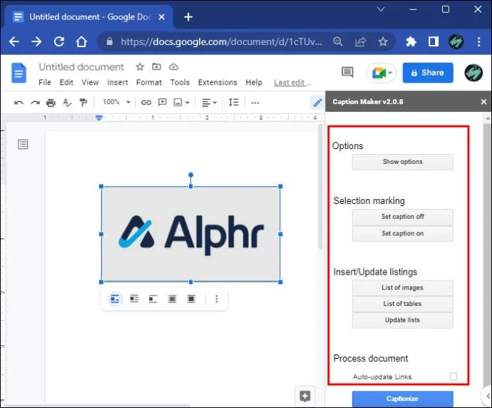 چگونه در Google Docs به تصاویر زیرنویس اضافه کنیم