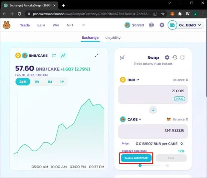 نحوه فروش توکن در PancakeSwap