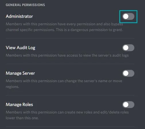 نحوه دسترسی ادمین به کاربر دیگری در Discord