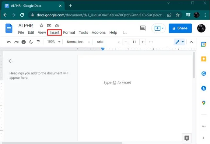 نحوه درج یک خط امضا در Google Docs