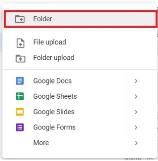Jak utworzyć folder w Dokumentach Google