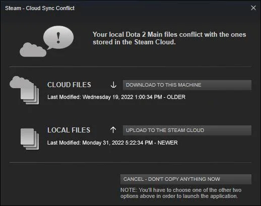 نحوه بارگیری Steam Cloud Saves