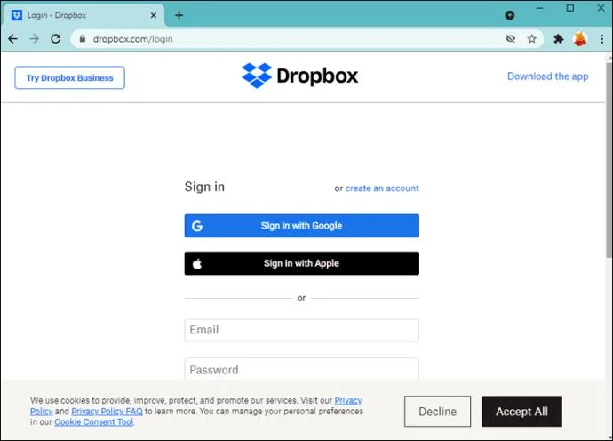 نحوه لغو اشتراک Dropbox
