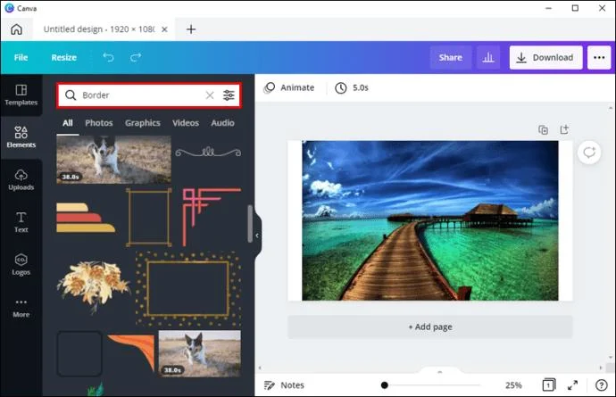 So fügen Sie einem Foto einen Rand hinzu