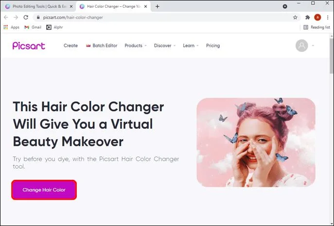 Cómo cambiar el color del cabello en Picsart