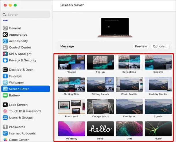 Come impostare uno screensaver su un Mac