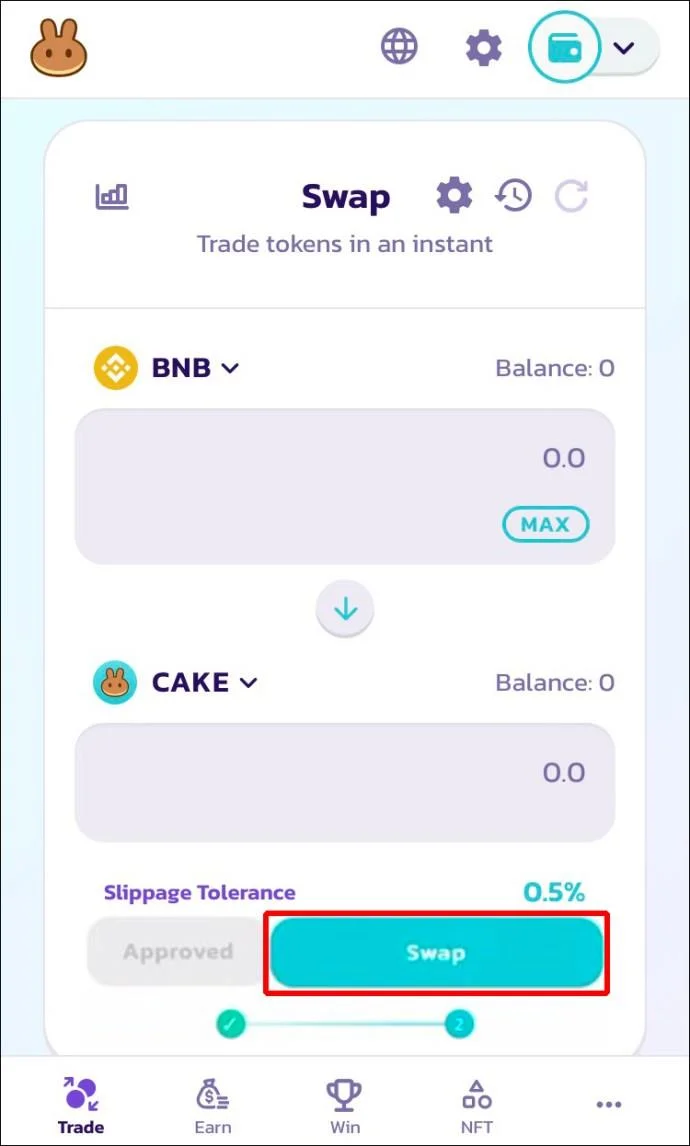 نحوه فروش توکن در PancakeSwap
